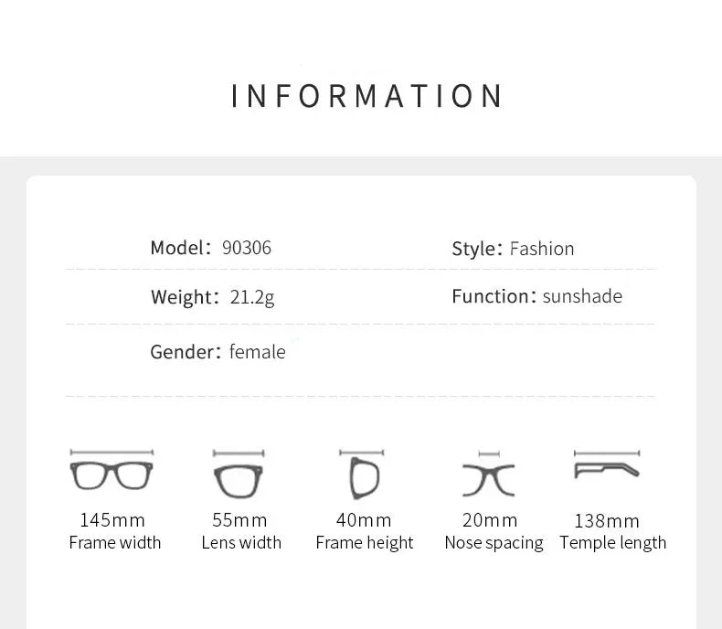Metal Women Simple Trend Sunglasses New Half Frame Diamond Shaped